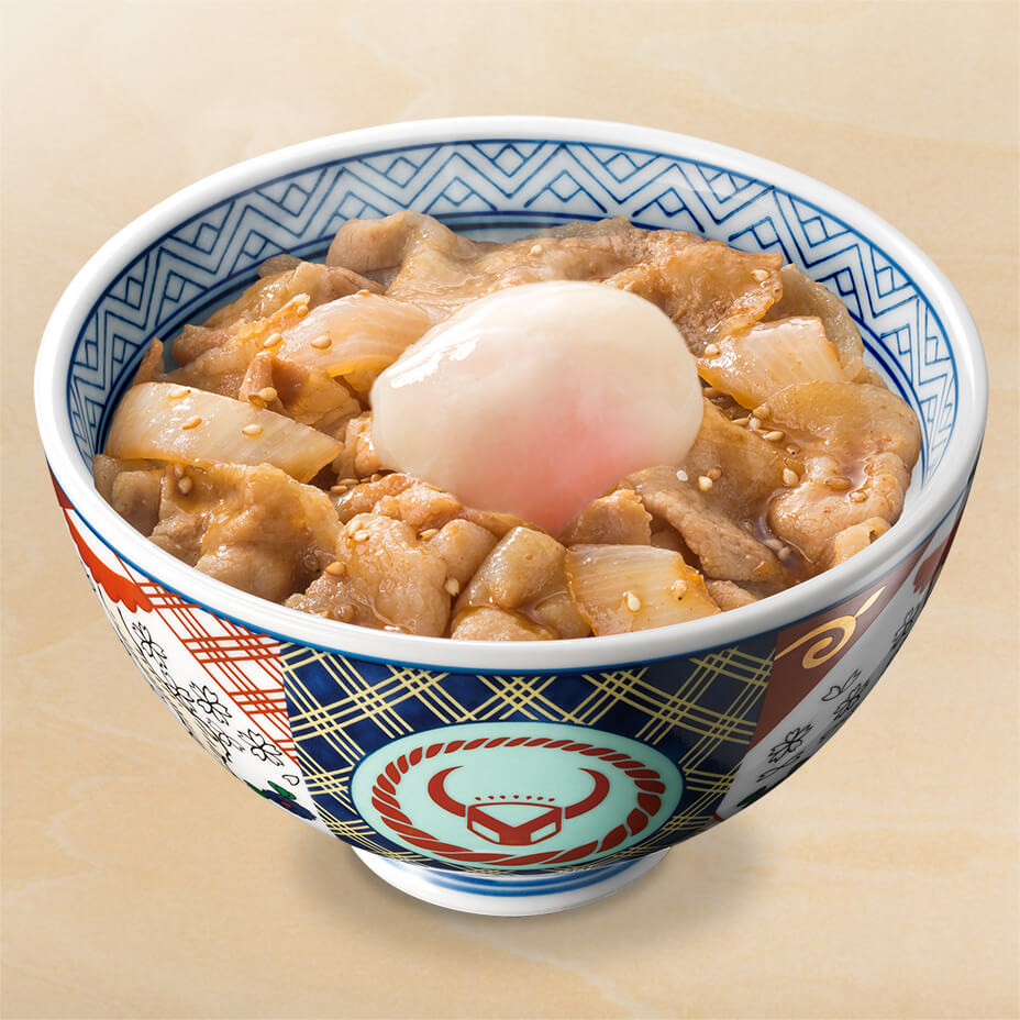 半熟玉子豚丼