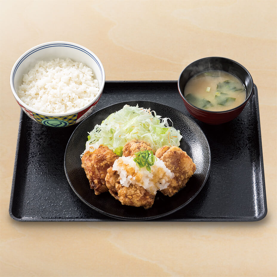 おろしから揚げ定食