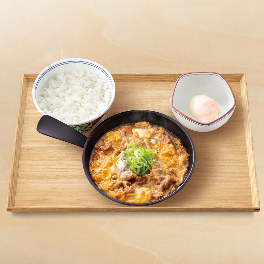 月見牛とじ御膳(テイクアウト・半熟玉子)