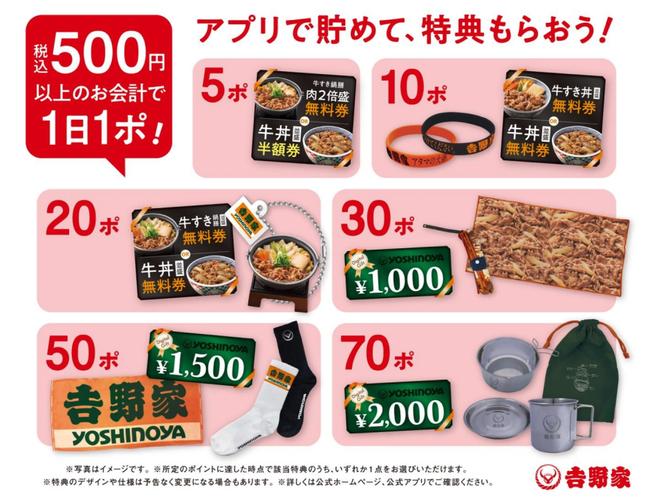 アプリで貯めて、特典もらおう!の画像