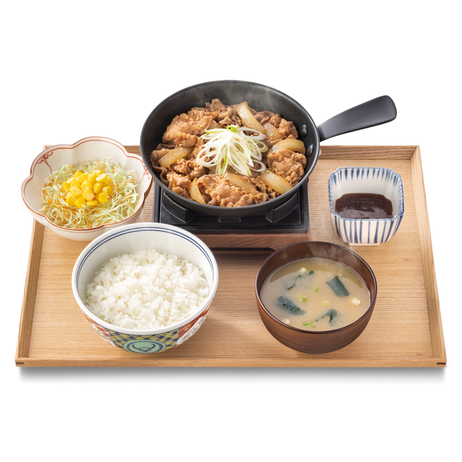 鉄板牛焼肉定食