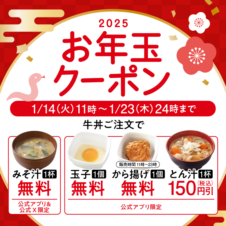 【期間限定】お年玉クーポンでお得！のバナー
                         
