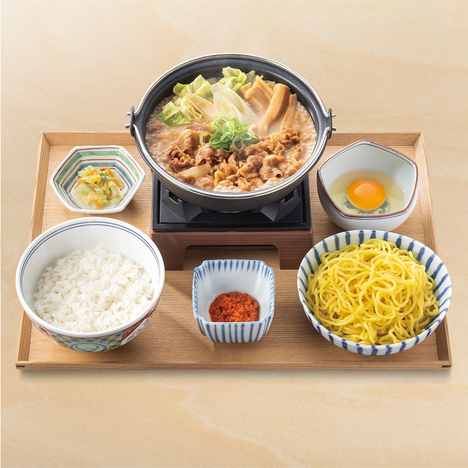 牛肉玉ラーメン鍋膳とんこつ