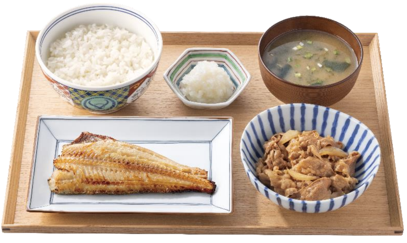 牛ほっけ定食