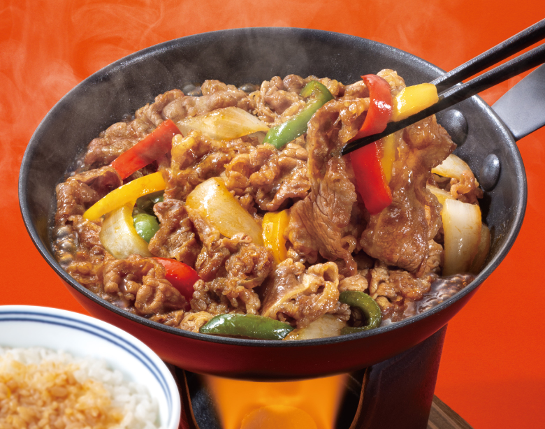 牛鉄板スタミナ焼肉定食